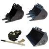 Kit Attache rapide et godets pour pelle et minipelle